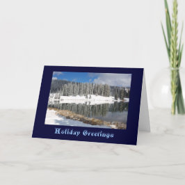 Cobbett Lake After Early Snow Feiertagskarte