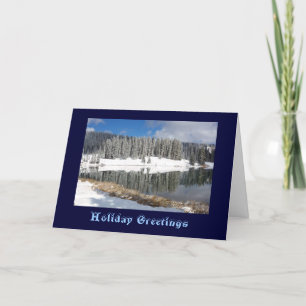 Cobbett Lake After Early Snow Feiertagskarte