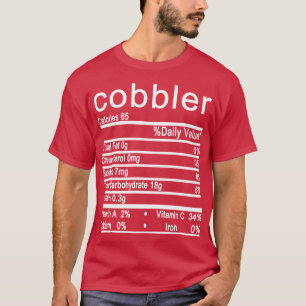 cobbler Nutrition Facts Funny Erntedank T-Shirt