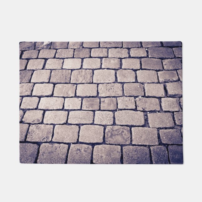 Cobblestone Street Detail, Horizontal Fußmatte (Vorderseite)