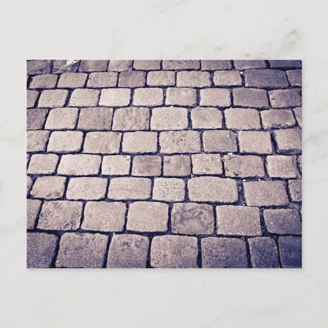 Cobblestone Street Detail, Horizontal Postkarte (Vorderseite)