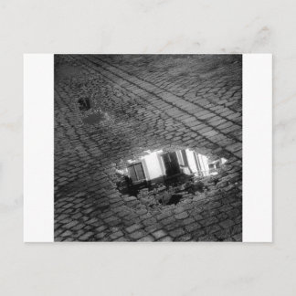 Cobblestone Street with puddle, Innsbruck Österrei Postkarte