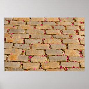 Cobblestone-Wanderdetails Poster