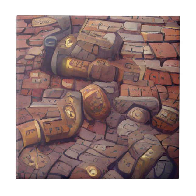 Cobblestones Steampunk-Grafik Fliese (Vorderseite)