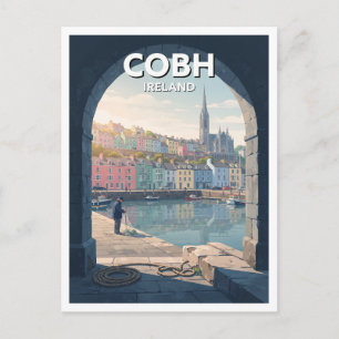 Cobh Waterfront, County Cork Irland Souvenir Postkarte