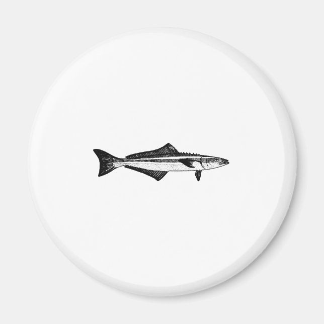 Cobia Line Art Logo Magnet (Vorne)
