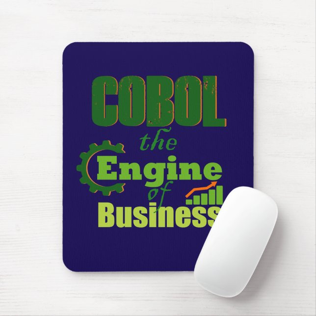 Cobol - Der Motor des Geschäfts  Mousepad (Mit Mouse)