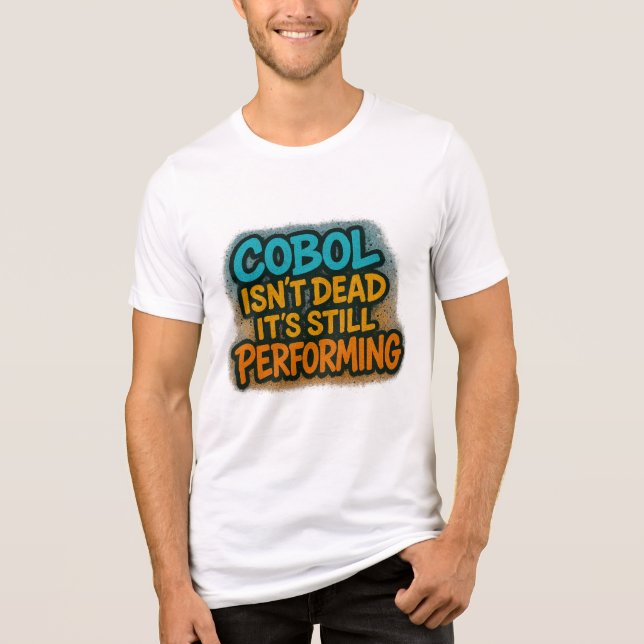 Cobol ist noch darstellend Tri-Blend shirt (Vorderseite)