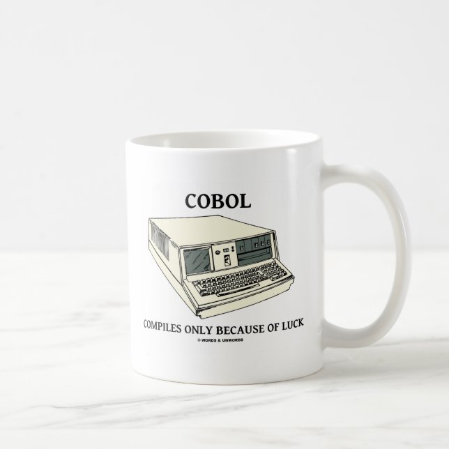 COBOL kompiliert nur wegen des Glücks Tasse (Rechts)
