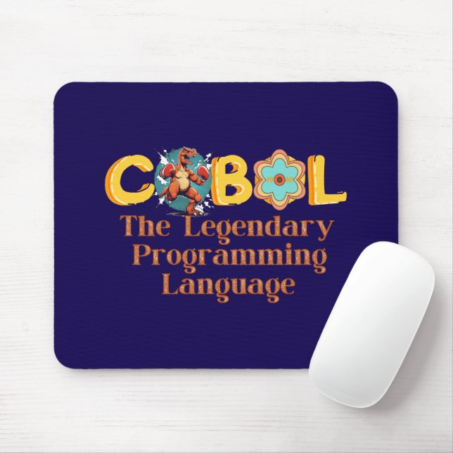 Cobol Legendary Programming Language Mousepad (Mit Mouse)