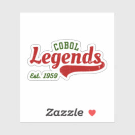 COBOL Legends Est. 1959 – A Retro Tech Sticker