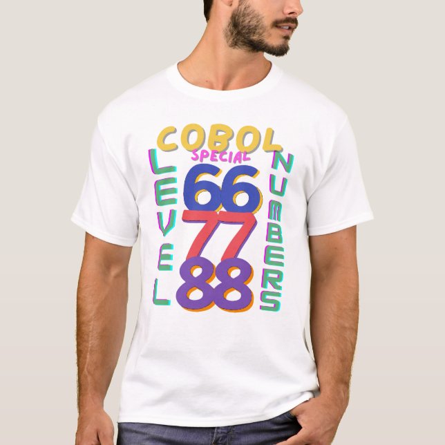 Cobol-Programmier-Nummern für Sonderebenen T-Shirt (Vorderseite)