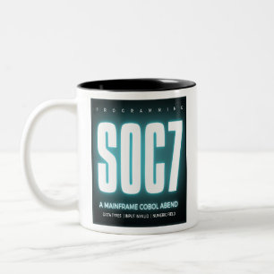 Cobol-Programmierung Abend Soc7 Zweifarbige Tasse