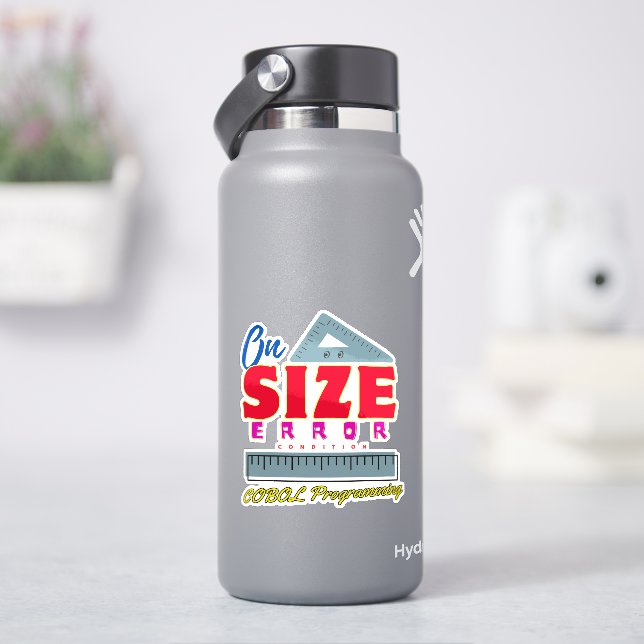 Cobol-Programmierung bei Größenfehlerbedingung Aufkleber (HydroFlask)