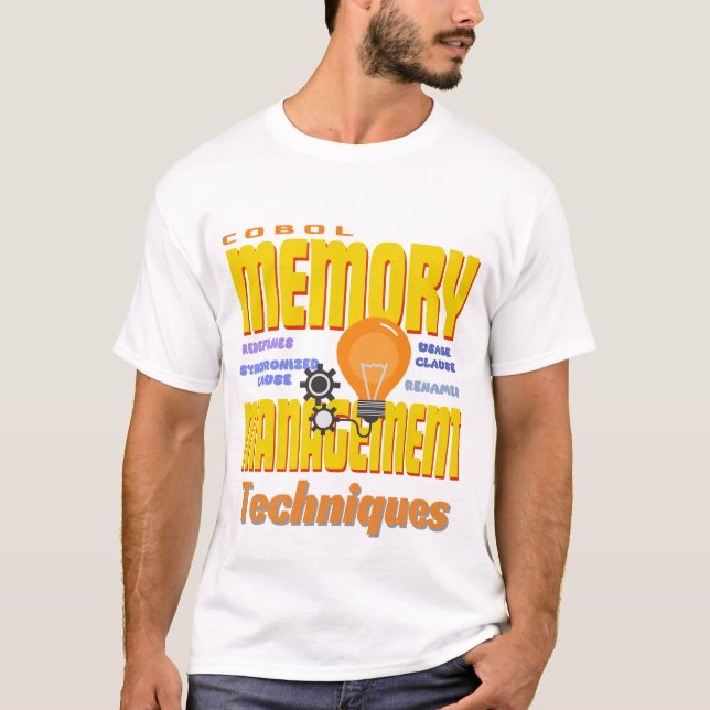 Cobol-Programmierung der Speicherverwaltung T-Shirt (Vorderseite)