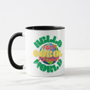 Cobol-Programmierung 'Hello World' Erstes Programm Tasse