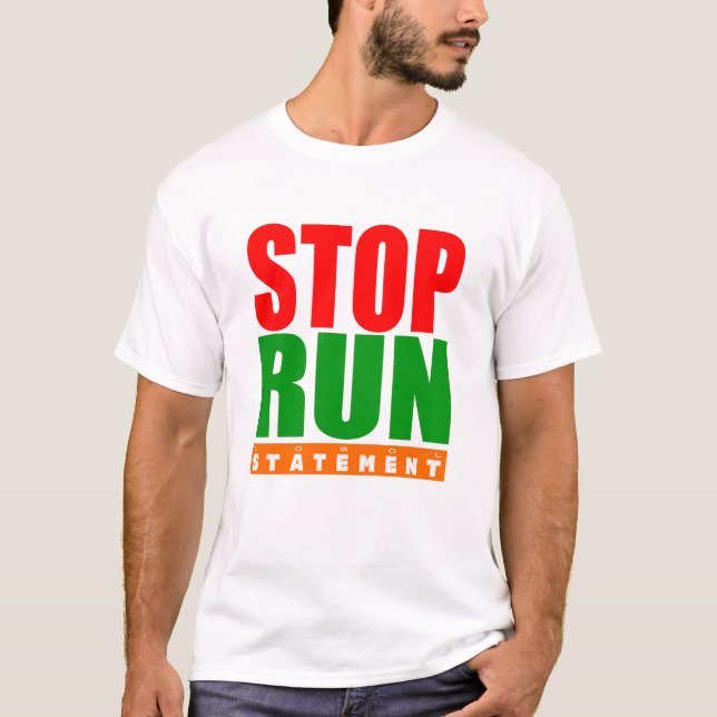 Cobol-Programmierung Stop Run-Anweisung T-Shirt (Vorderseite)