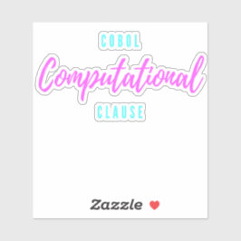 Cobol Programming Computational Usage Clause Aufkleber