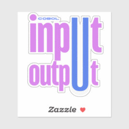 Cobol Programming Language Input Output Section Aufkleber