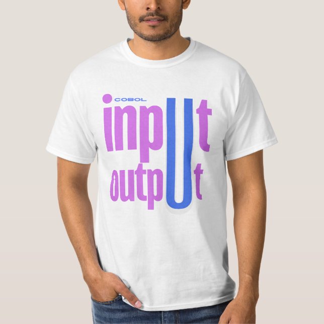 Cobol Programming Language Input Output Section T-Shirt (Vorderseite)