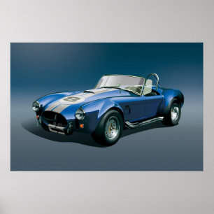 Cobra-427s blaues Poster