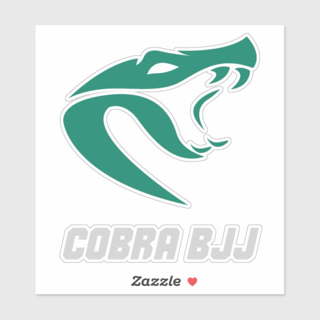 Cobra BJJ Grappling Kämpfer Aufkleber (Blatt)