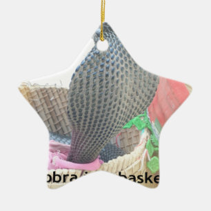 Cobra in Basket Art Print Keramikornament