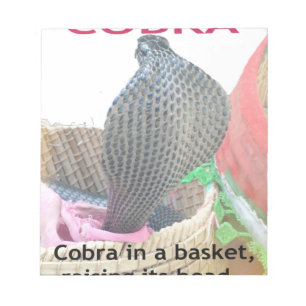 Cobra in Basket Art Print Notizblock
