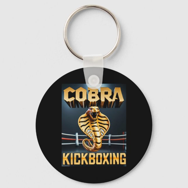 Cobra Kickboxing Design von Don Castillo  Schlüsselanhänger (Vorderseite)