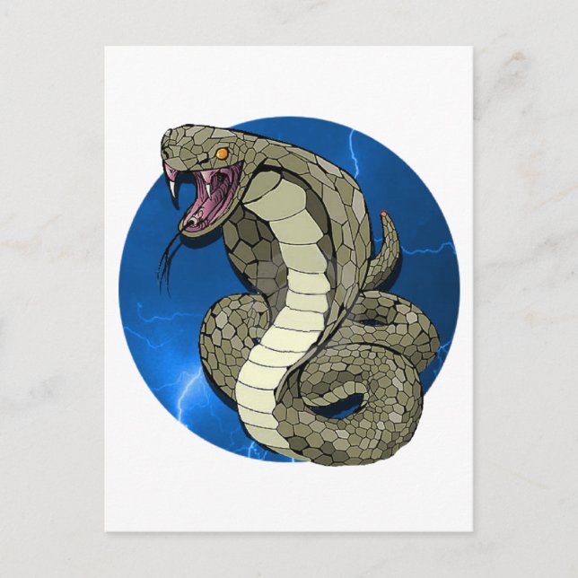 Cobra Lightning Postkarte (Vorderseite)