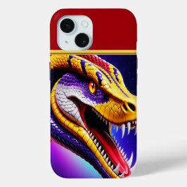 Cobra-lila, lebhafte, weiße und gelbe Waage Case-Mate iPhone Hülle