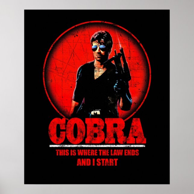Cobra Movie Retro Poster (Vorne)