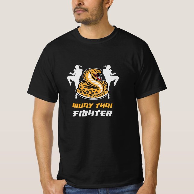 Cobra Muay Thai Kämpfer T-Shirt (Vorderseite)