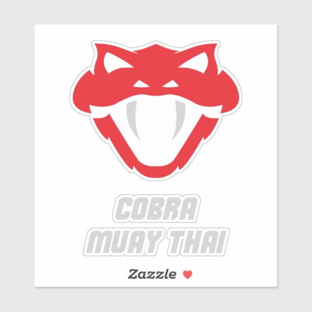Cobra Muay Thai Kampfsport Aufkleber (Blatt)