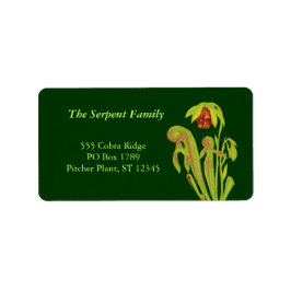 Cobra Pflanze Address Labels Adressaufkleber
