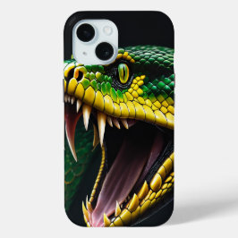 Cobra-Schlange mit lebhaften grünen und gelben Waa Case-Mate iPhone Hülle