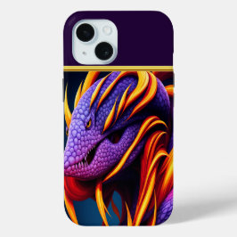 Cobra-Schlange mit lebhaften orangefarbenen und li Case-Mate iPhone Hülle