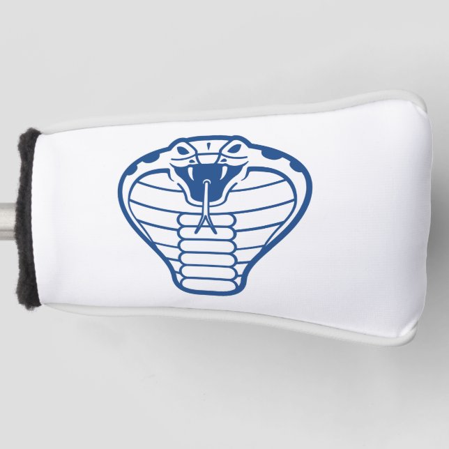Cobra Snake Blue Illustration Animals King Golf Golf Headcover (Vorderseite)