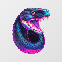 Cobra Snake in Vaporwave-Ästhetik