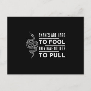Cobra Snake Reptile Snakers Animal Pet Funny Gift Postkarte