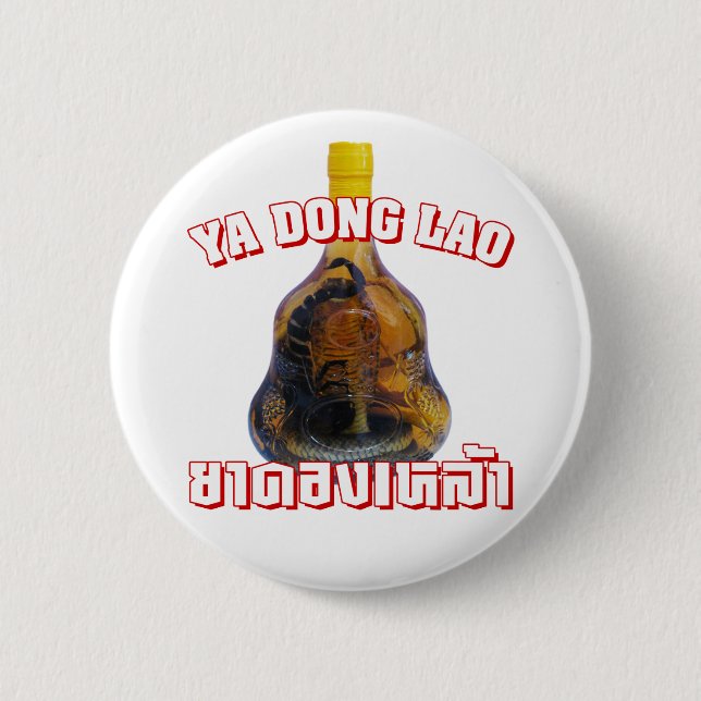 Cobra Snake Vs Scorpion Whiskey ... Yadong Lao Button (Vorderseite)