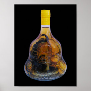 Cobra Snake Vs Scorpion Whiskey ... Yadong Lao Poster