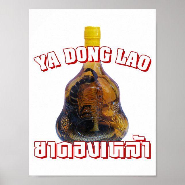 Cobra Snake Vs Scorpion Whiskey ... Yadong Lao Poster (Vorne)