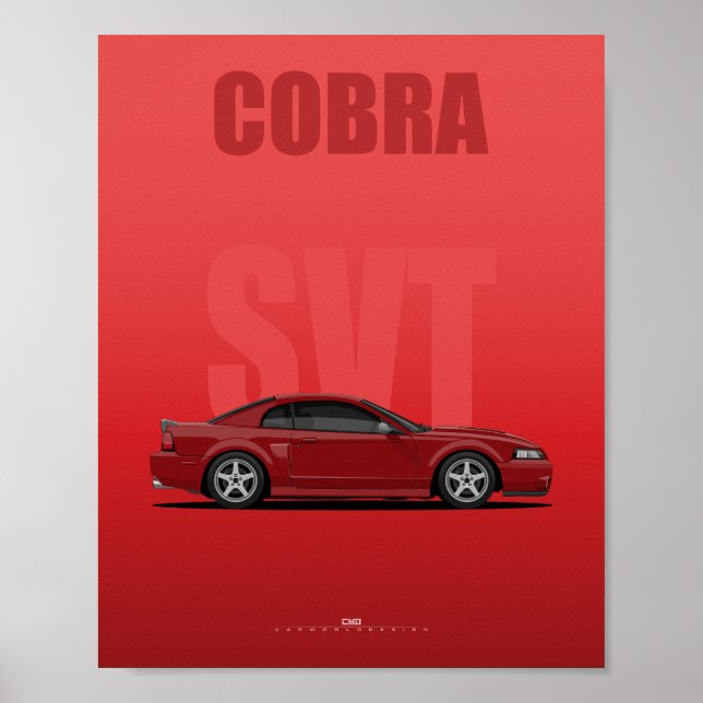 Cobra SVT Redfire Muscle Poster (Vorne)