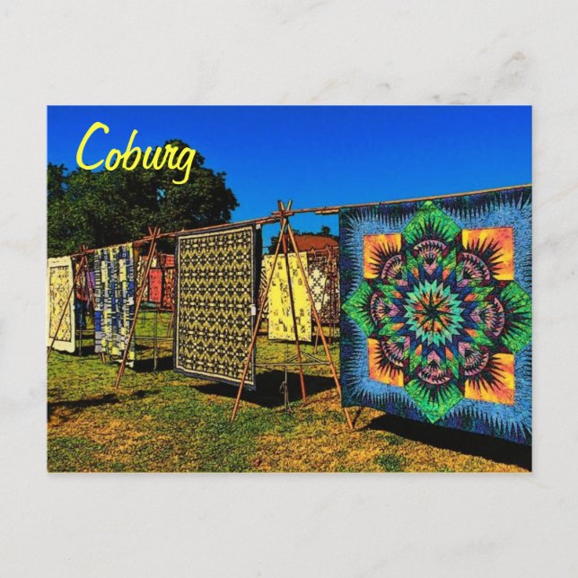 Coburg Quilts Postkarte (Vorderseite)