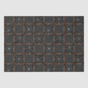 Cobweb Checkerboard Seidenpapier
