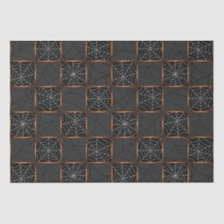 Cobweb Checkerboard Seidenpapier