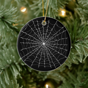 Cobweb Gothic Spider Web Keramik Ornament