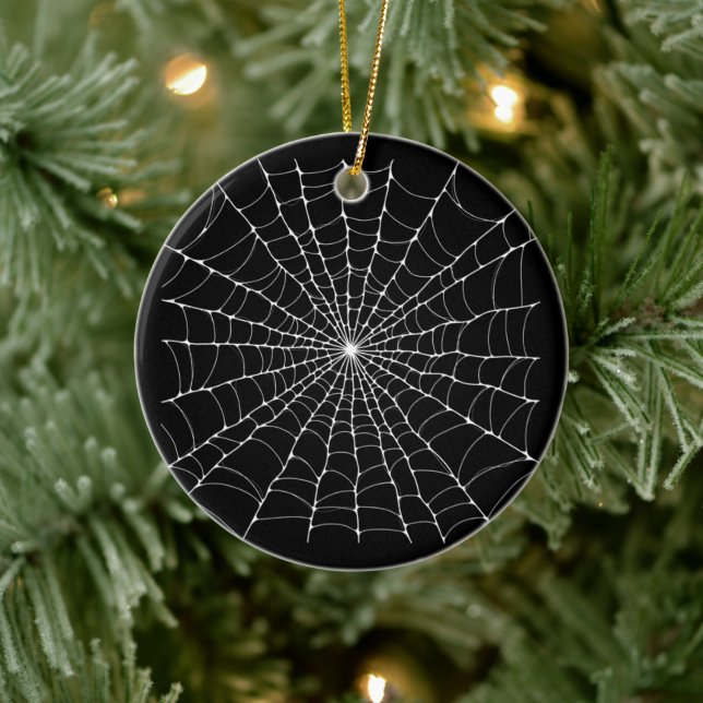 Cobweb Gothic Spider Web Keramik Ornament (Baum)
