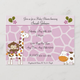 Cocalo Jacana Tier-Babyparty-Einladungen Einladung